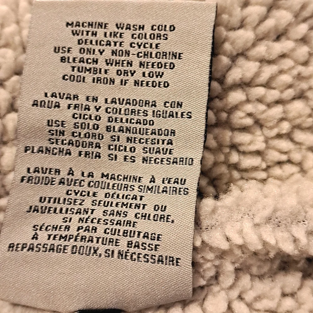 Levi's Washed Grey Denim-Sherpa Fall/Winter Biker Jacket/Coat Size M - Picture 12 of 15